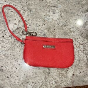 Red Calvin Klein Wristlet